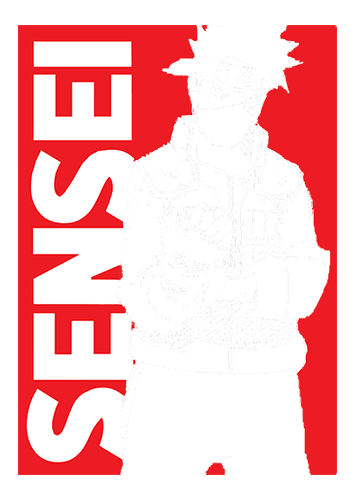 Sensei-White-and-Red-500 Premium Unisex/ Men Short Sleeve T-shirt