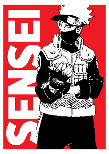 Sensei-White-and-Red-With-Black-Background-500 Premium Unisex/ Men Short Sleeve T-shirt
