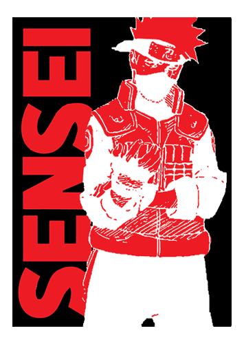 Sensei-Black-and-Red-500 Premium Unisex/ Men Short Sleeve T-shirt
